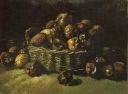 Vincent Van Gogh Still life with Basket of Apples (nn04) oil on canvas